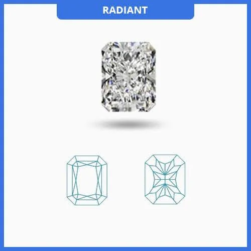 1.10CT J-K/VS2-SI1 Radiant Cut Diamond MDL#D9267-2