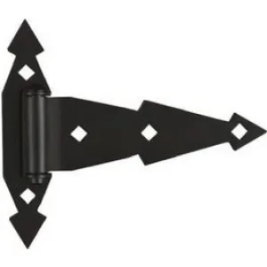 2-Pk., 7-In. Black Satin T-Gate Hinge 2-Pk., 7-In. Black Satin T-Gate Hinge