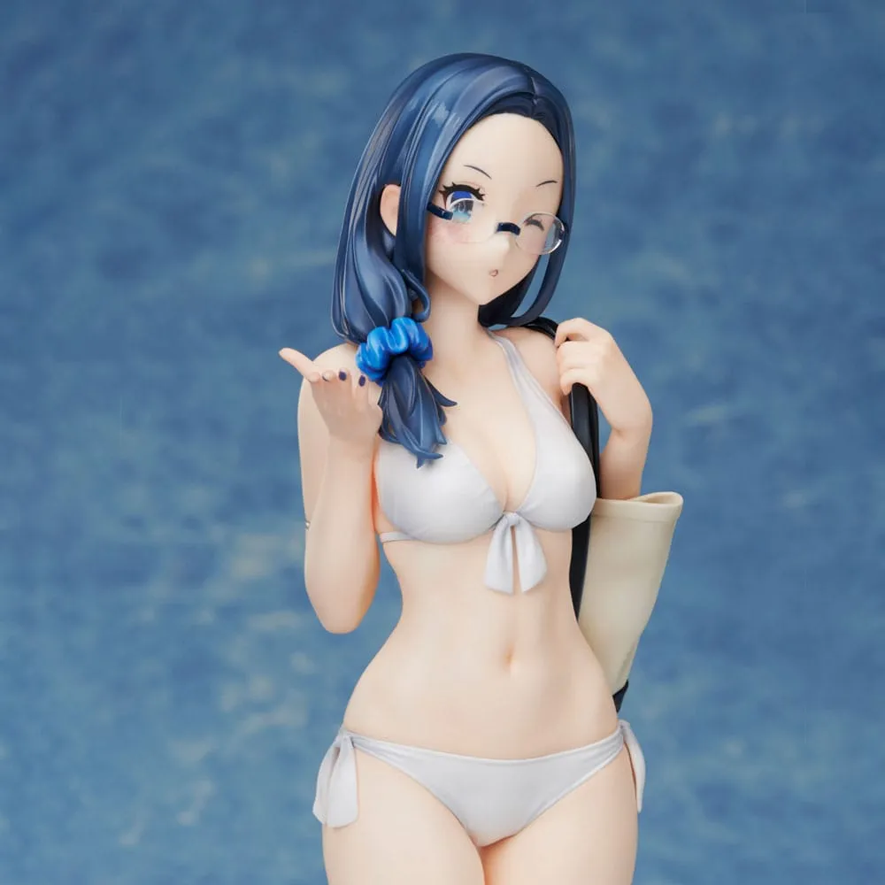 92M Illustration PVC Statue Myopic Sister Date-Chan Swimsuit Ver. Limited Edition 26 Cm