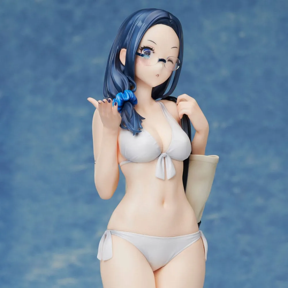 92M Illustration PVC Statue Myopic Sister Date-Chan Swimsuit Ver. Limited Edition 26 Cm