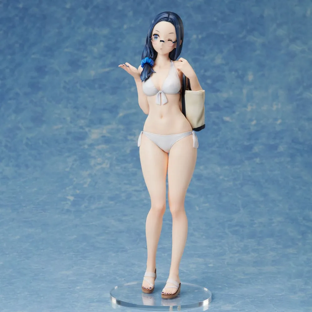 92M Illustration PVC Statue Myopic Sister Date-Chan Swimsuit Ver. Limited Edition 26 Cm