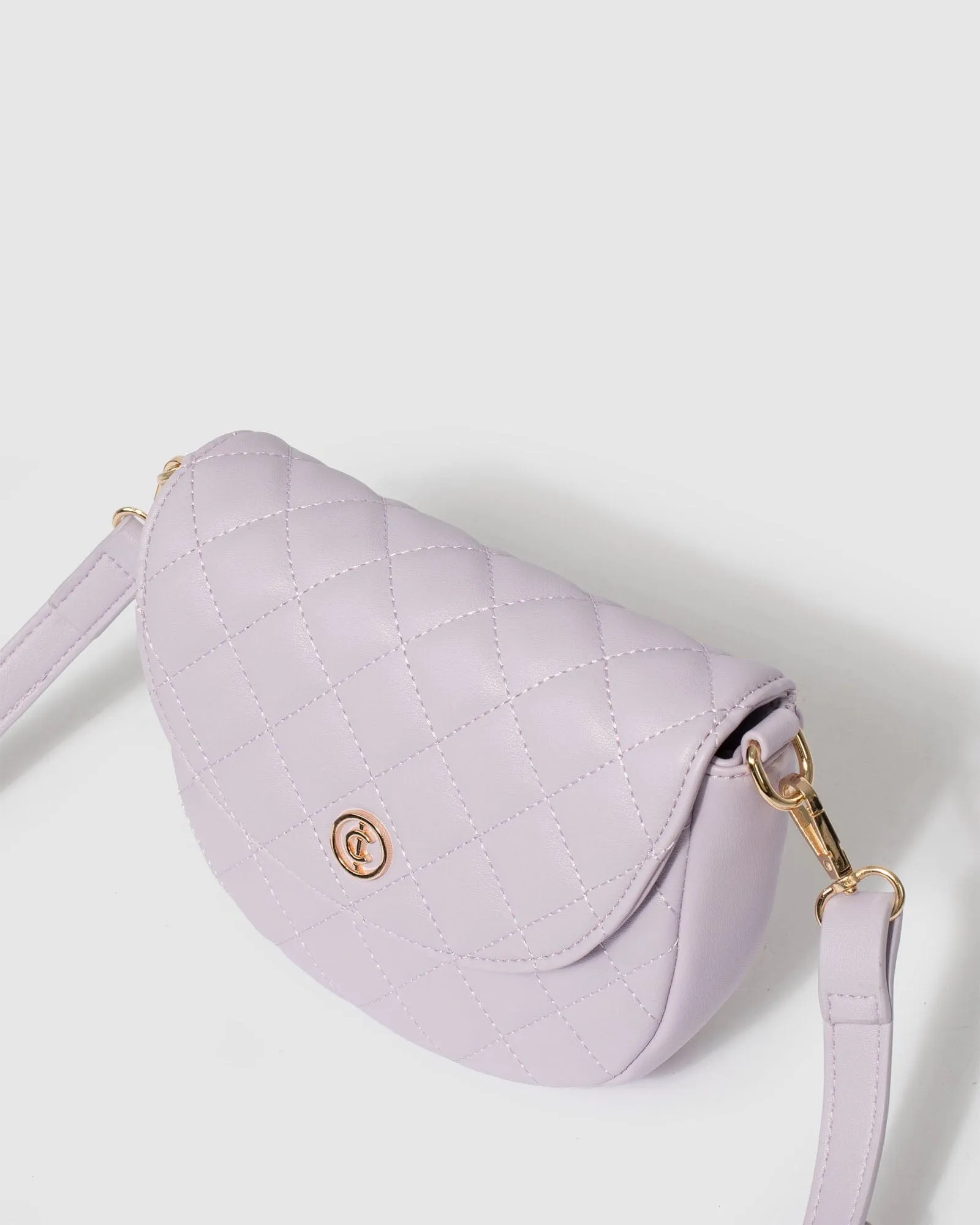 Alvita Purple Saddle Bag