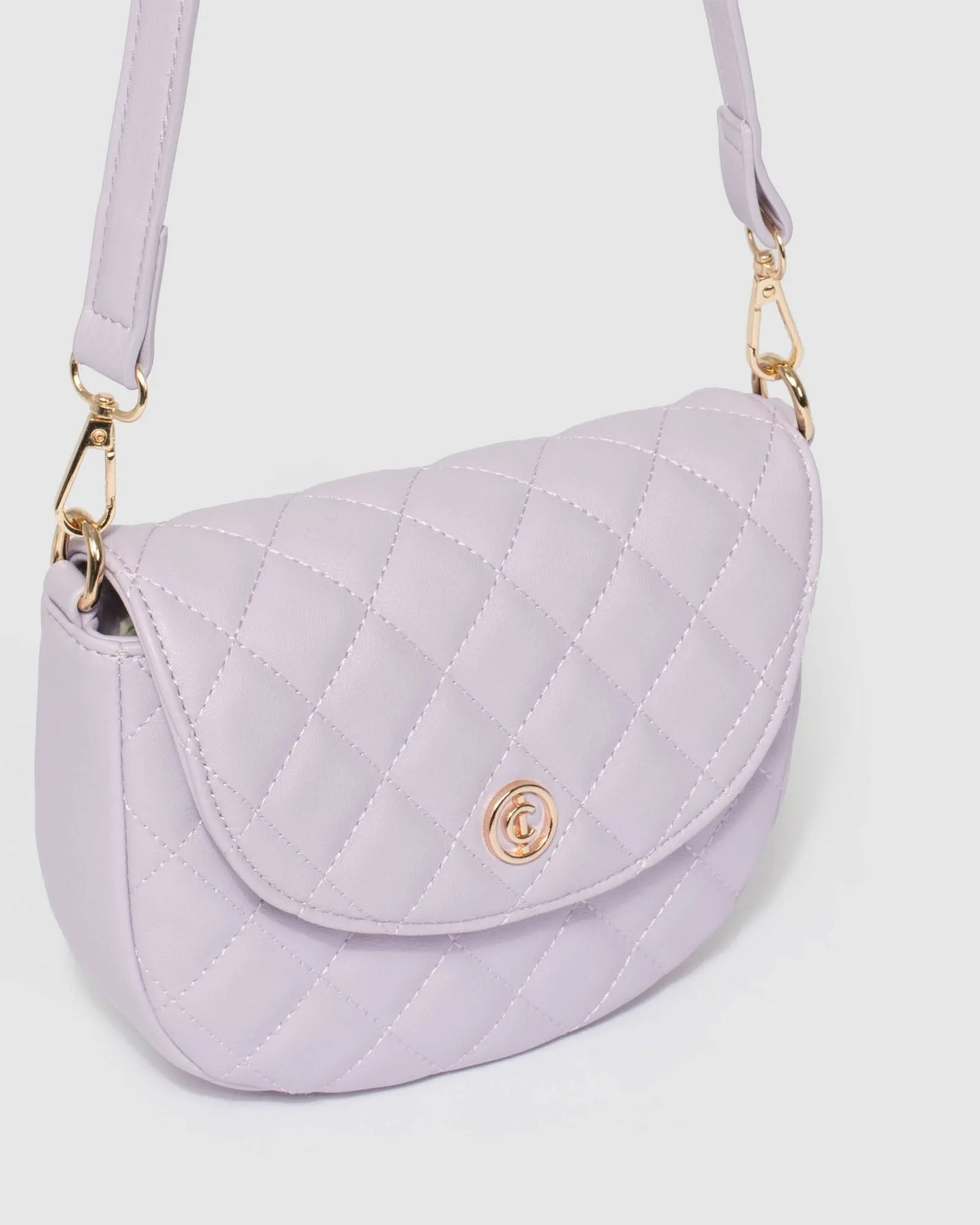 Alvita Purple Saddle Bag