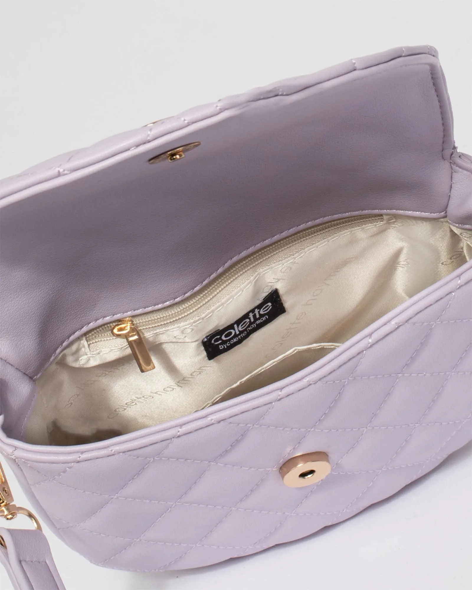 Alvita Purple Saddle Bag