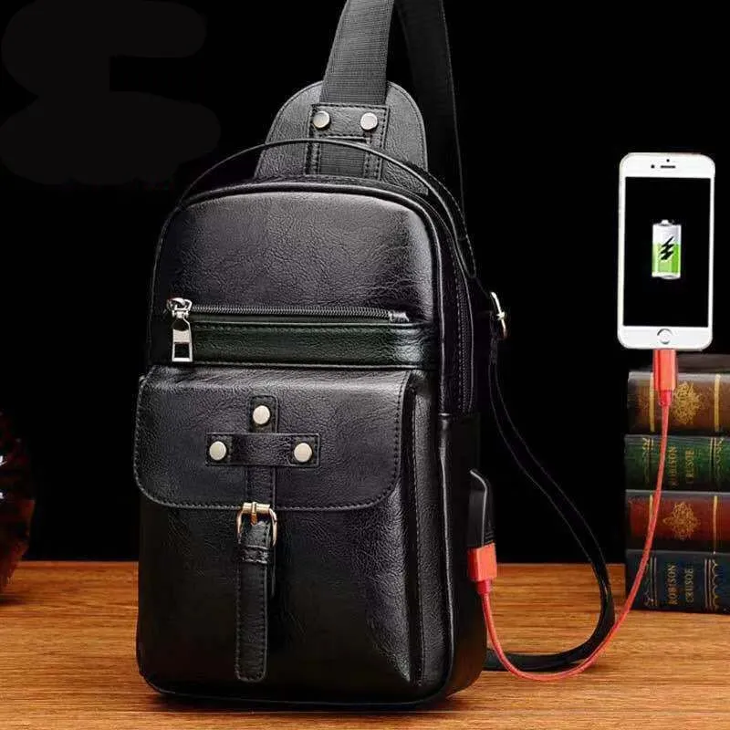 Backpack Waist Shoulder bag compatible with Ebook, Tablet and for Cubot X19 (2019) - Black