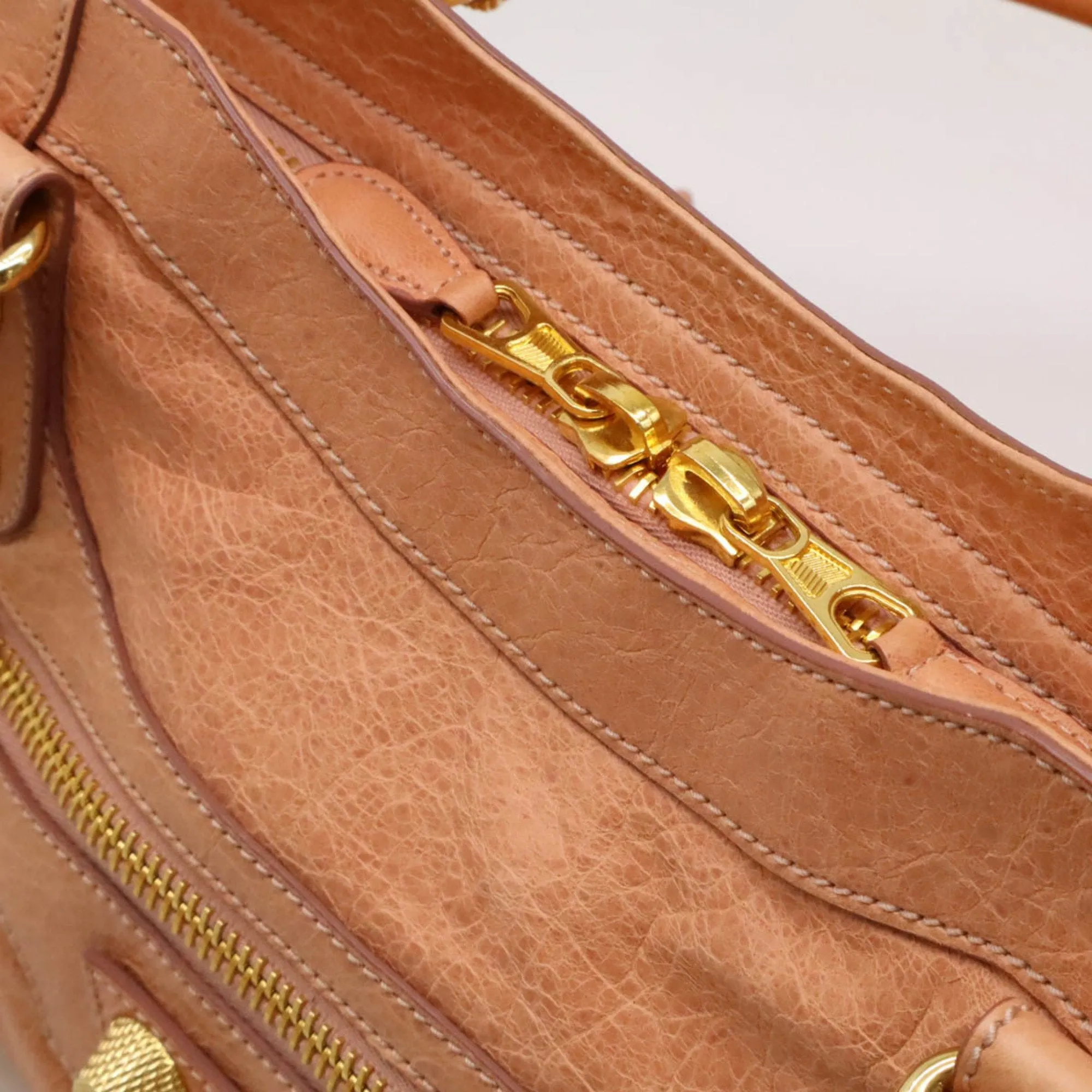 Balenciaga City Brown Leather Bag