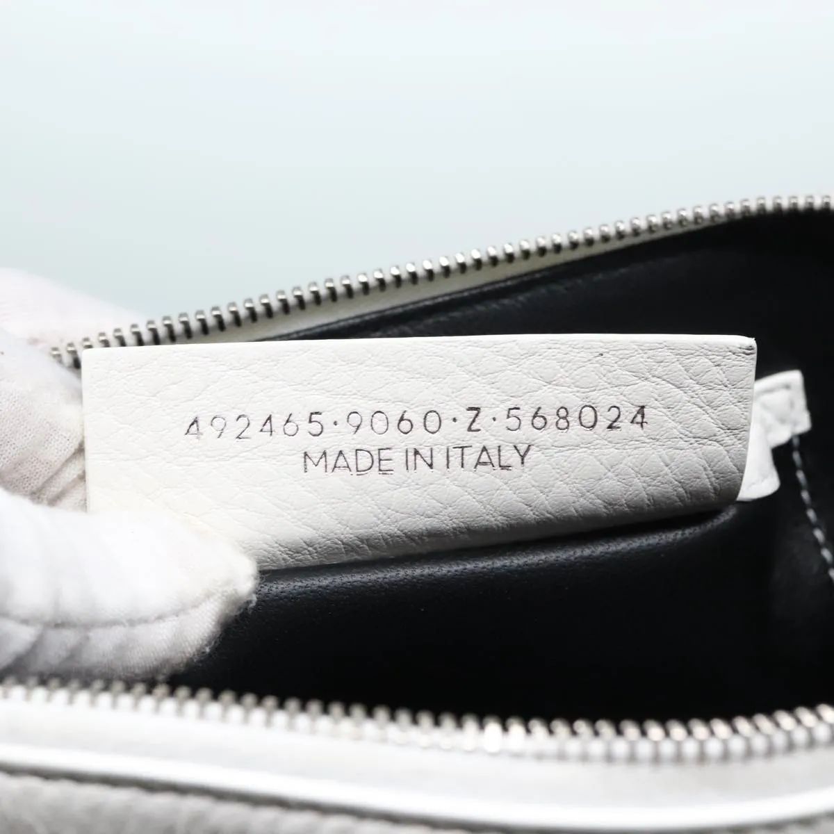Balenciaga White Leather Bag
