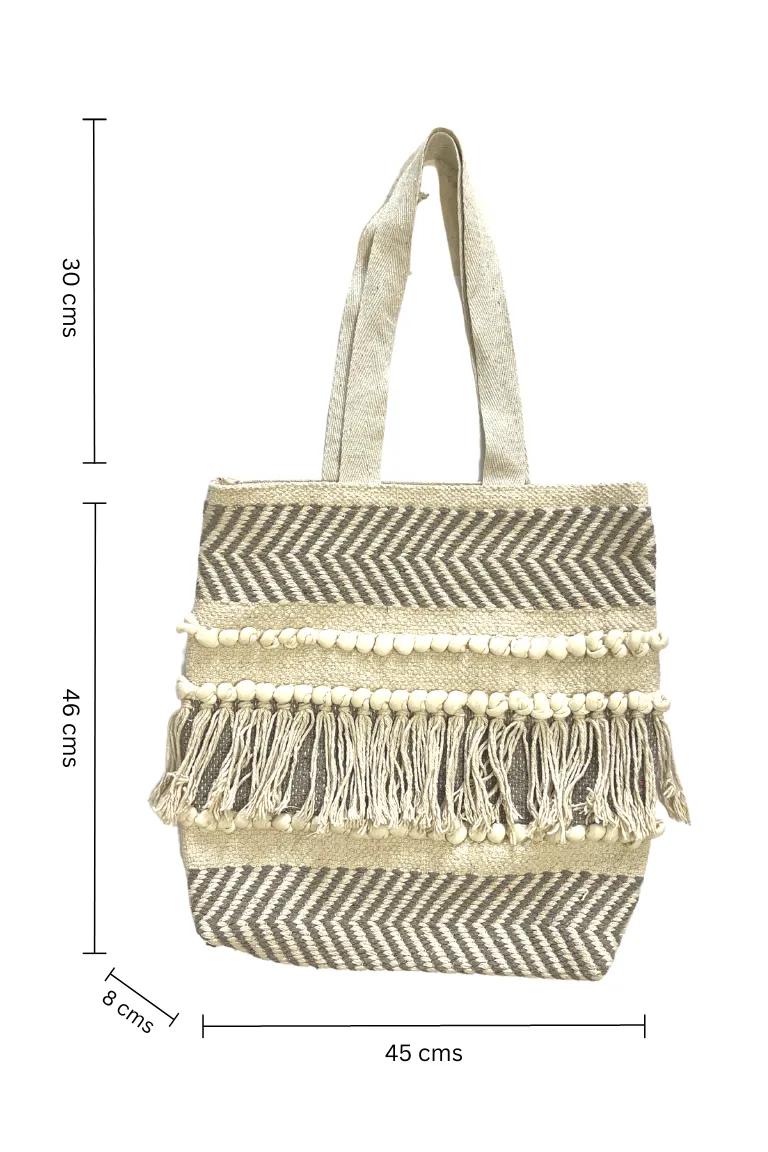 Bohemian Tassel Tote Bag