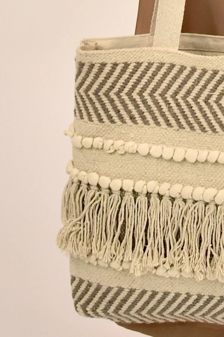 Bohemian Tassel Tote Bag