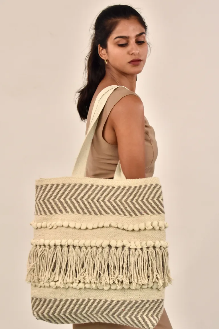 Bohemian Tassel Tote Bag