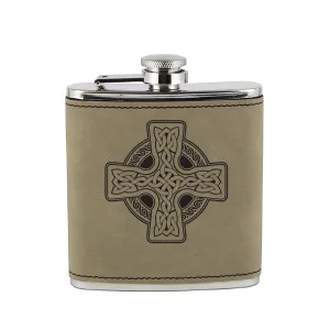 Celtic Cross Flask