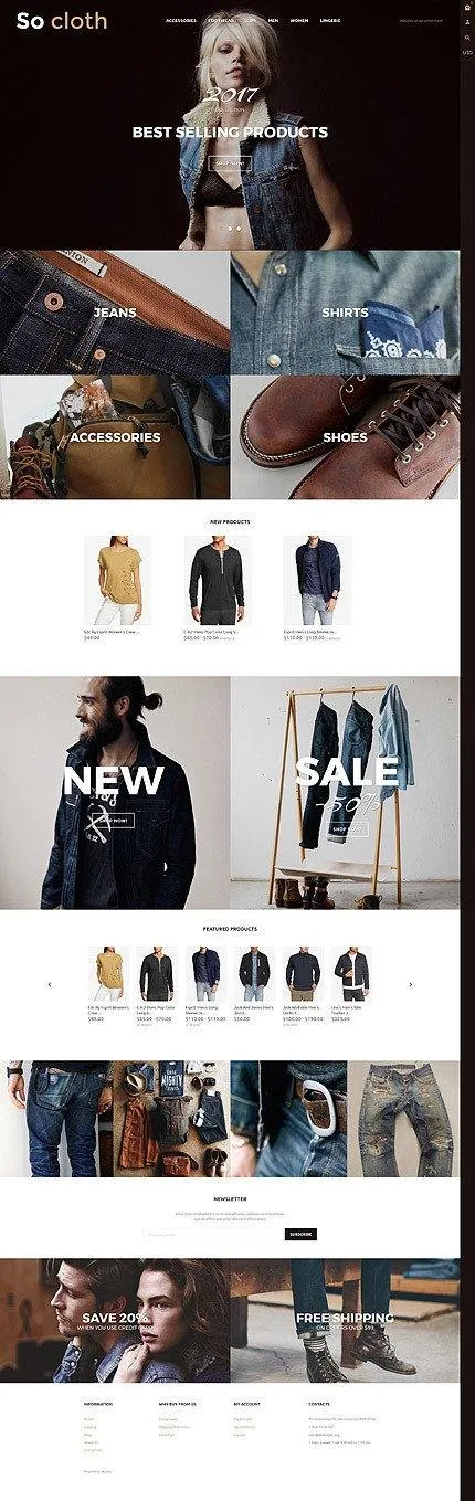 Clothing Products - Shopify Themes