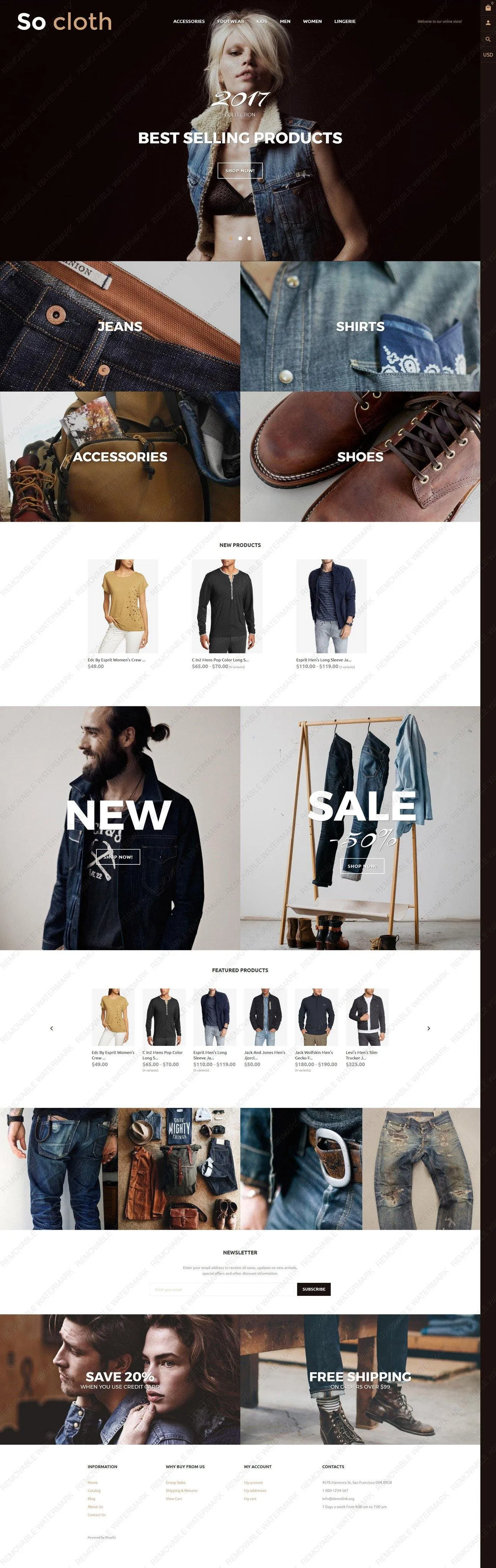 Clothing Products - Shopify Themes