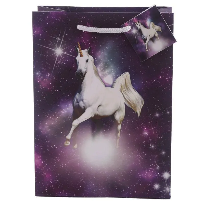 Cosmic Unicorn Design Gift Bag - Medium