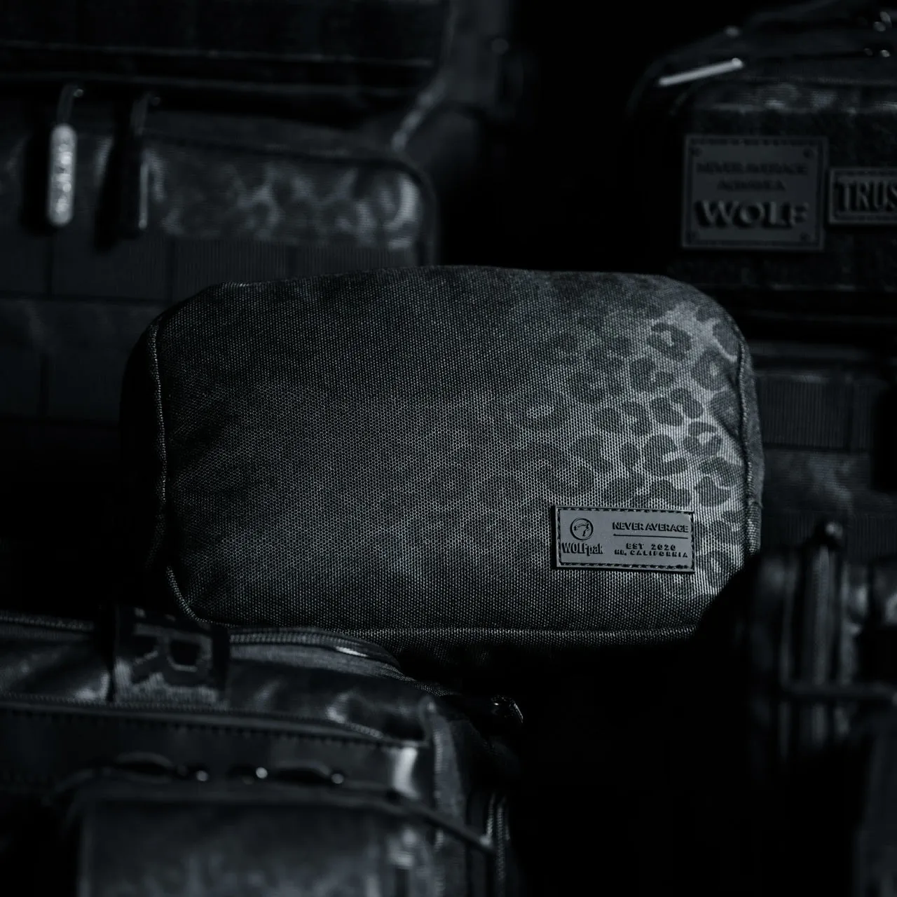 Crossbody Pack Black Leopard