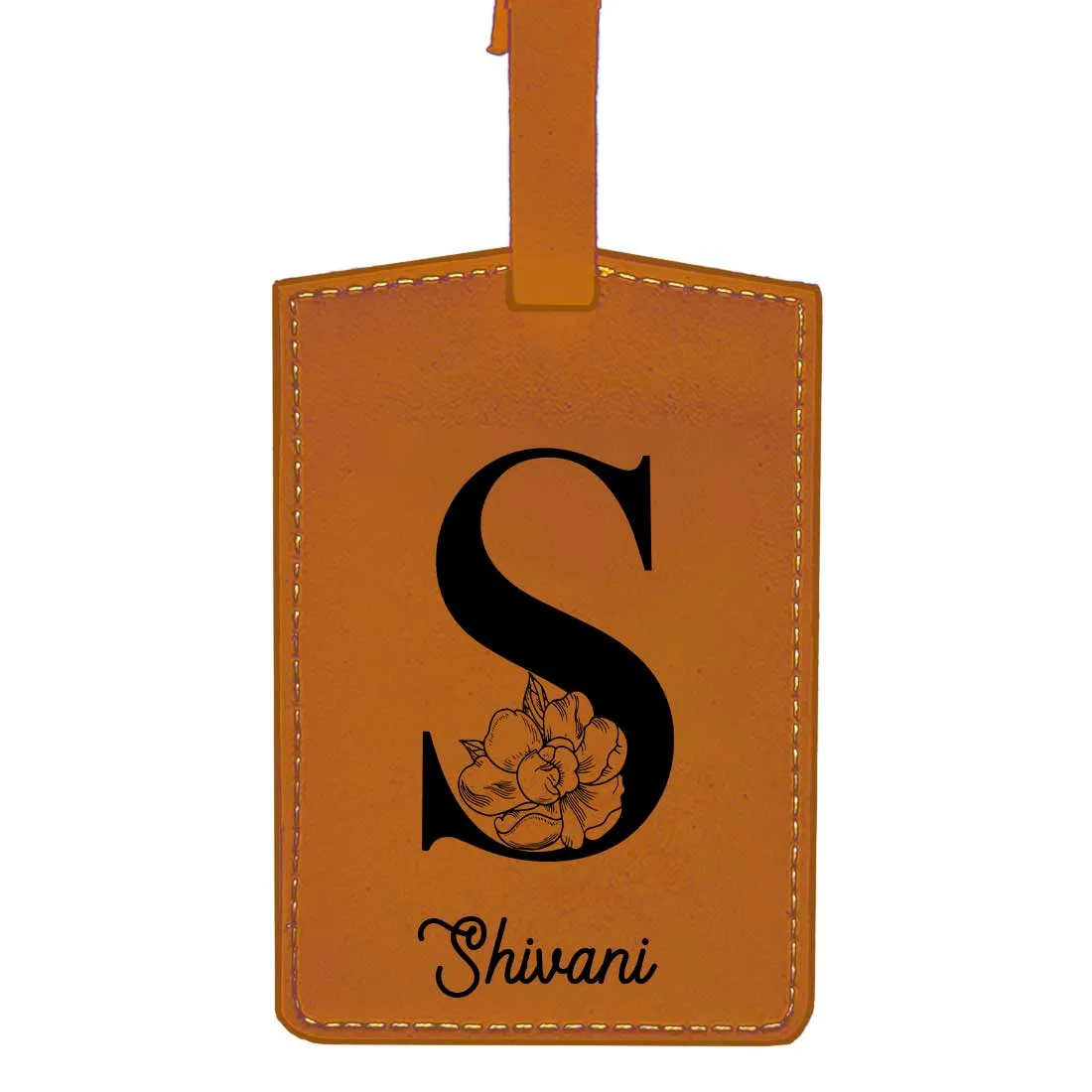 Custom Travel Bag Tags with Name and Initial Travel Tags for Luggage - ADD NAME