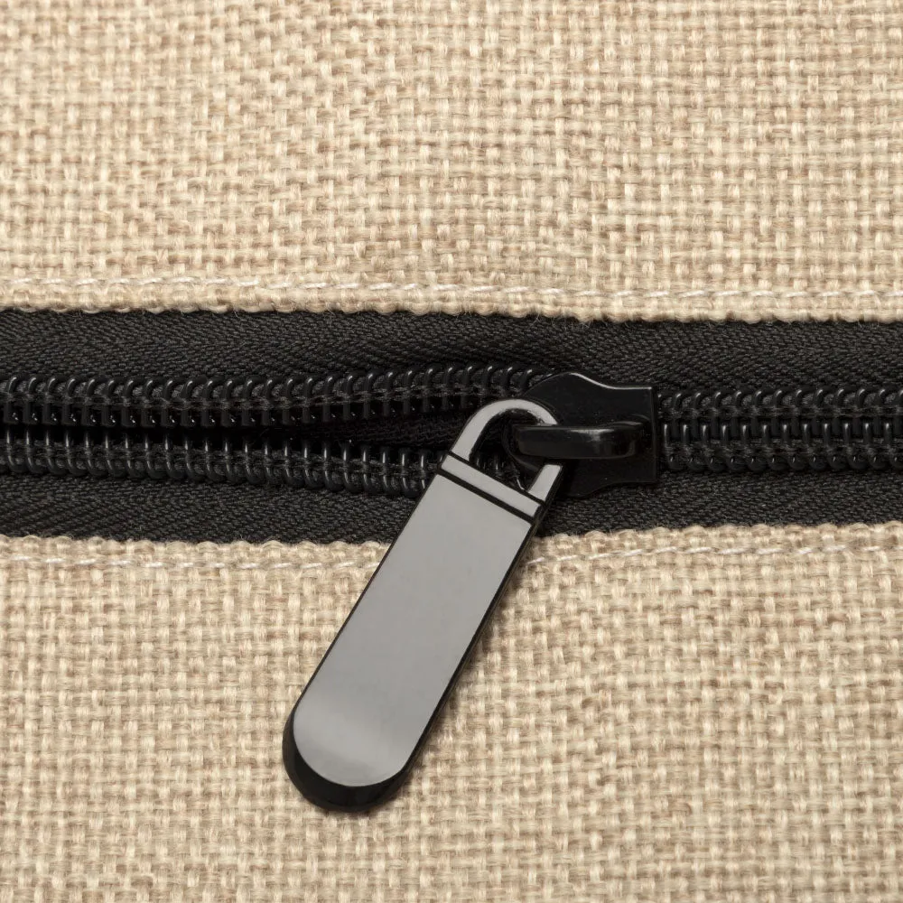 Dark Linen Shopping Bag With Black Base 36 x 48