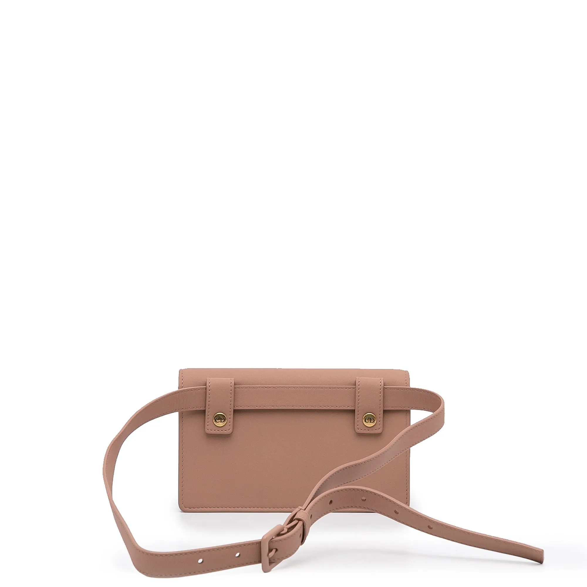 Dior Saddle Belt Pouch Light Brown Smooth Leather