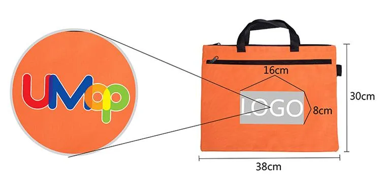 Double Layer Zip File Bag