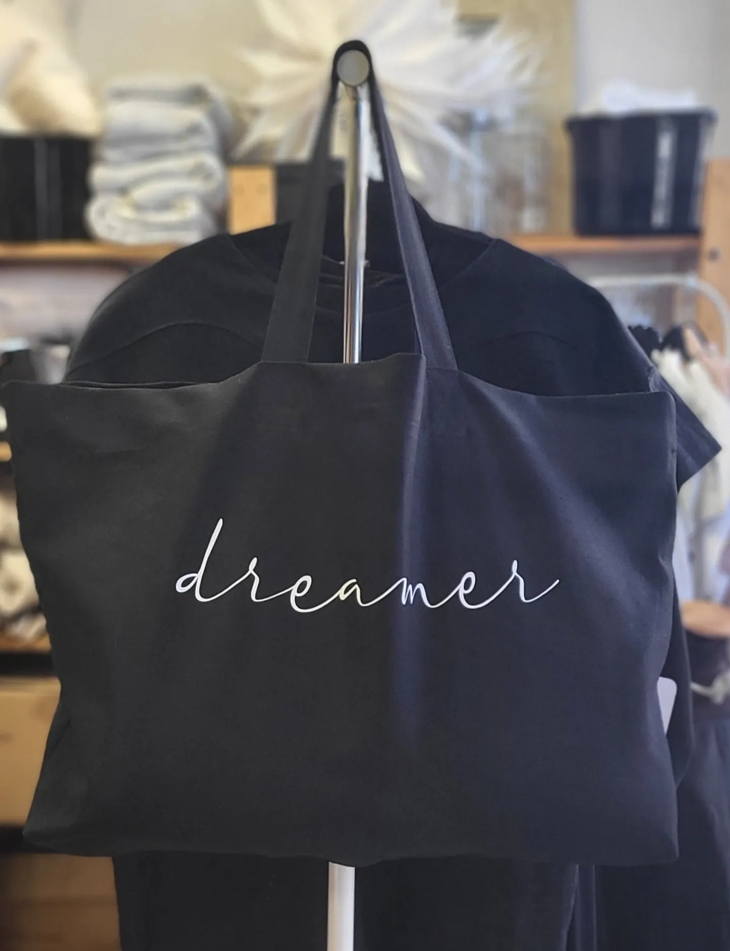 Dreamer Tote Bag Black