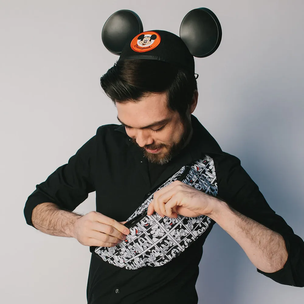 Fanny Pack - Mickey Mouse Expression Blocks White Black Red