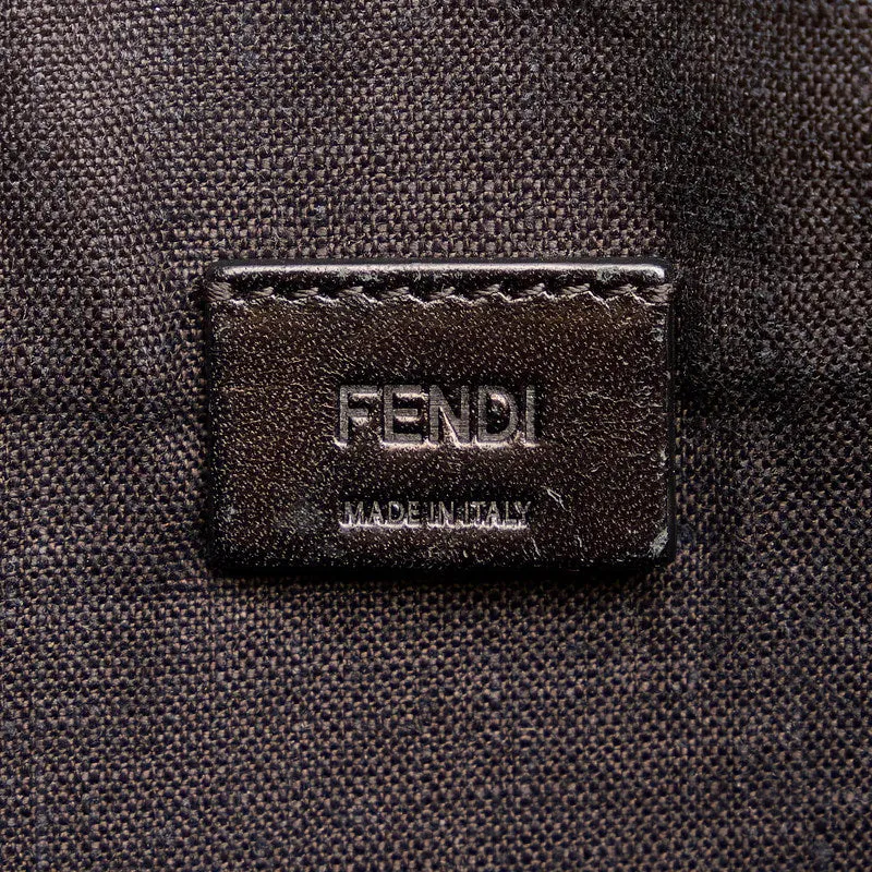 Fendi Leather Face Clutch Bag - '10s