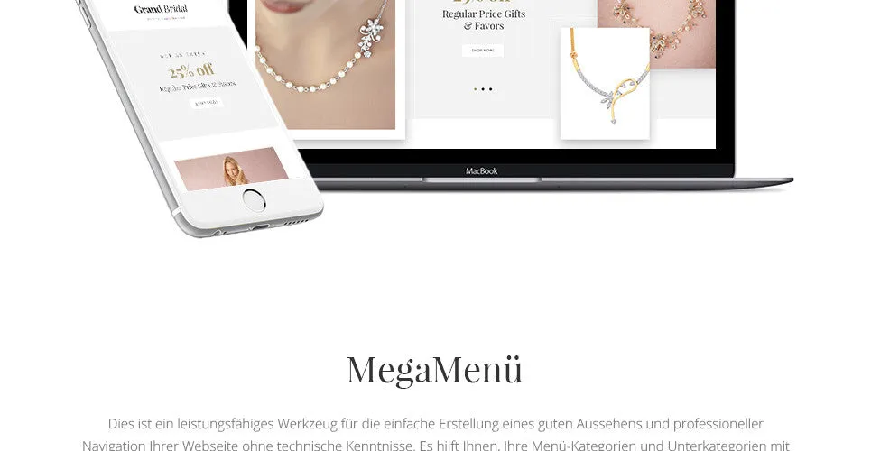 Grand Bridal Magento Website