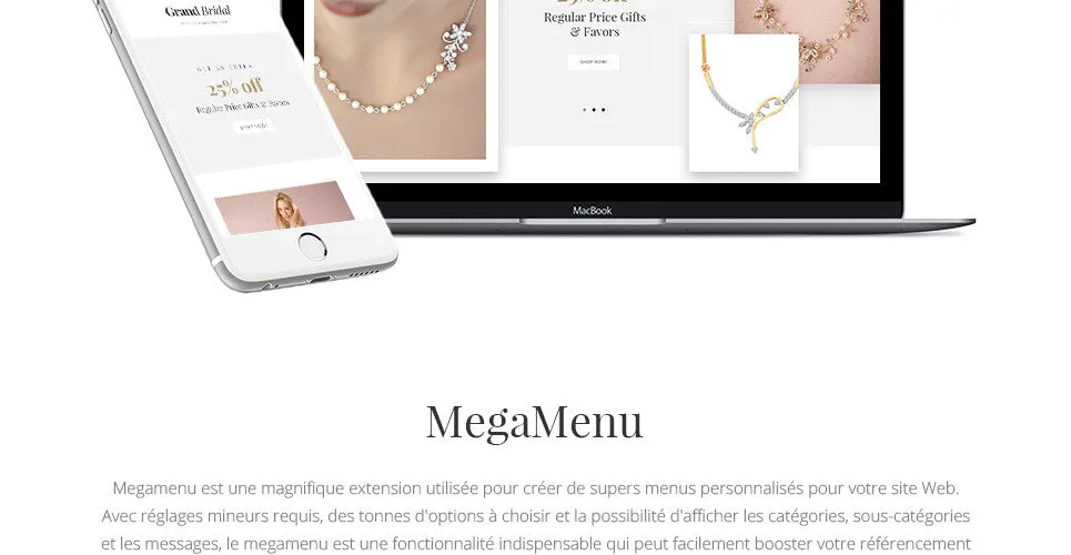 Grand Bridal Magento Website