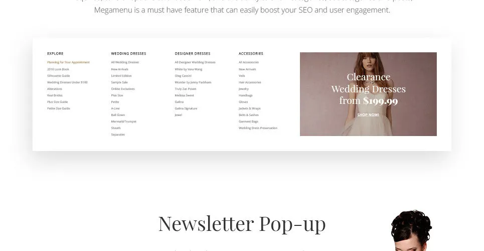 Grand Bridal Magento Website