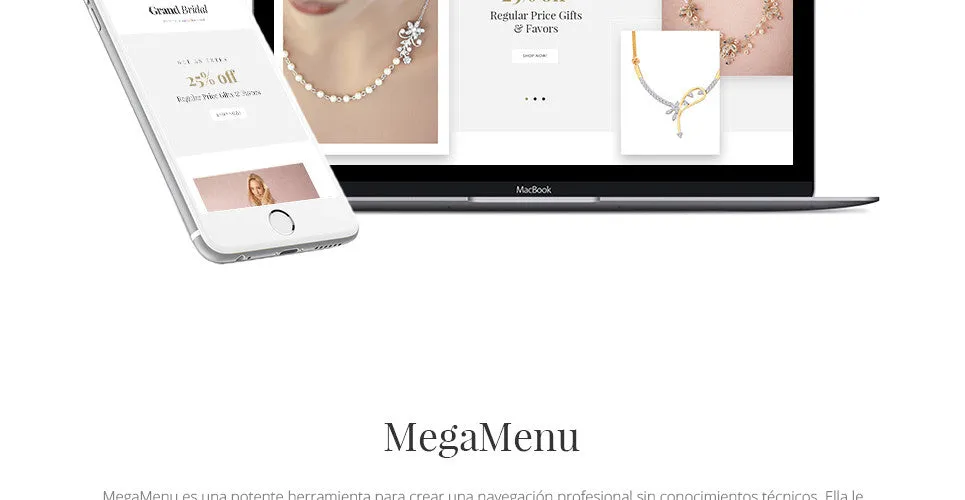 Grand Bridal Magento Website
