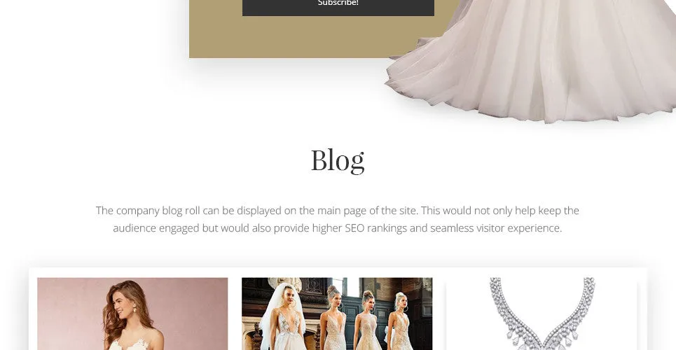 Grand Bridal Magento Website