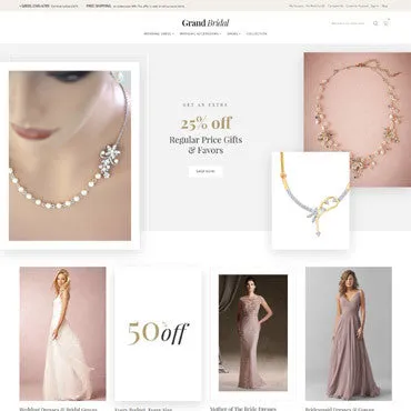 Grand Bridal Magento Website