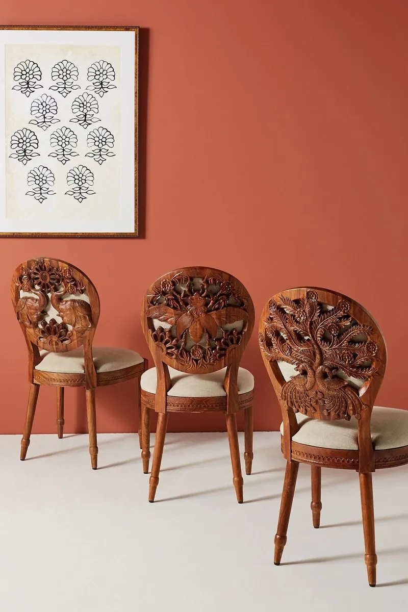 Hand Carved elephant armchair