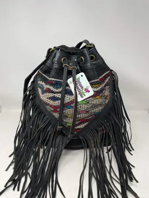 KILIM BUCKET FRINGE BAG