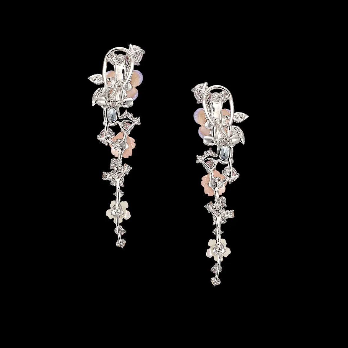 Lavender Primrose Vine Earrings