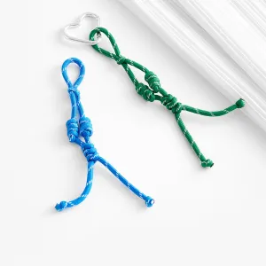 Leather Beau bag strap, woven hand strap accessory, colorful woven keychain,Minimalist bag charm