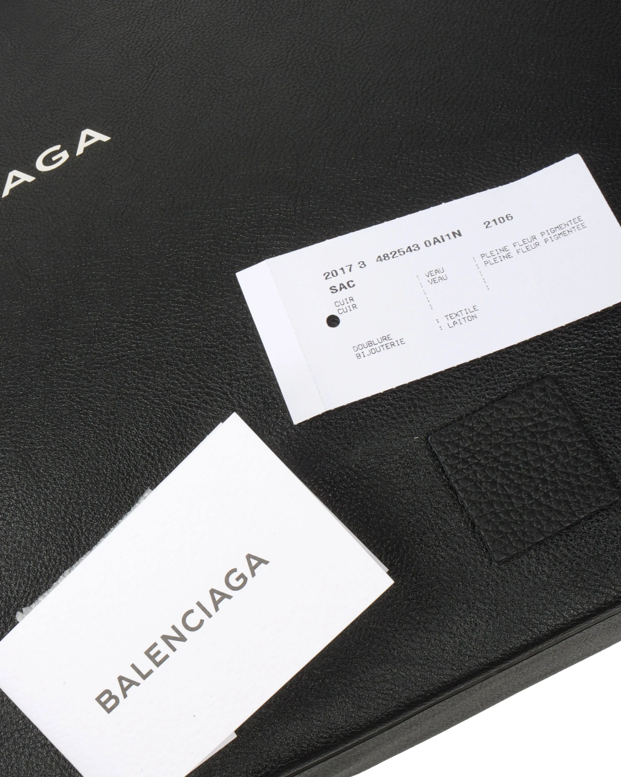 Leather Shopping Tote Bag