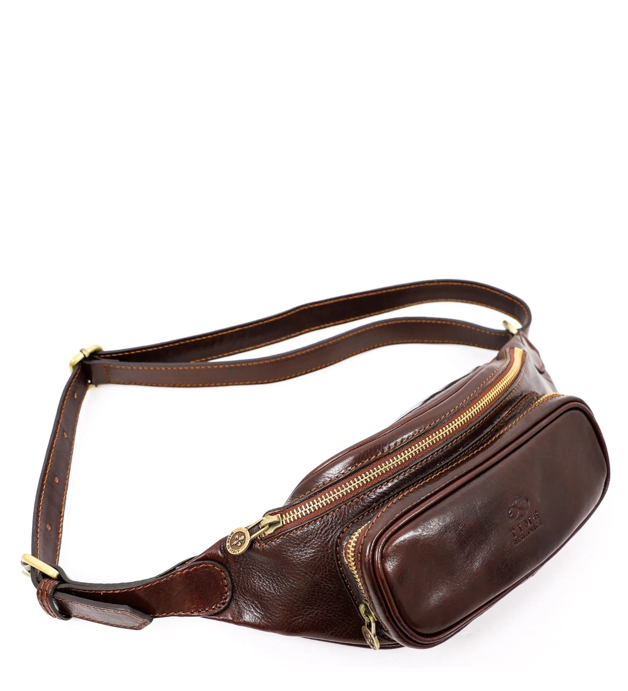Leather Sling Bag Belly Bag - Independent People
