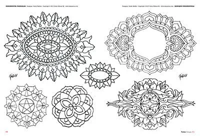 Mandalas & Ornamental Tattoos — Softcover Book