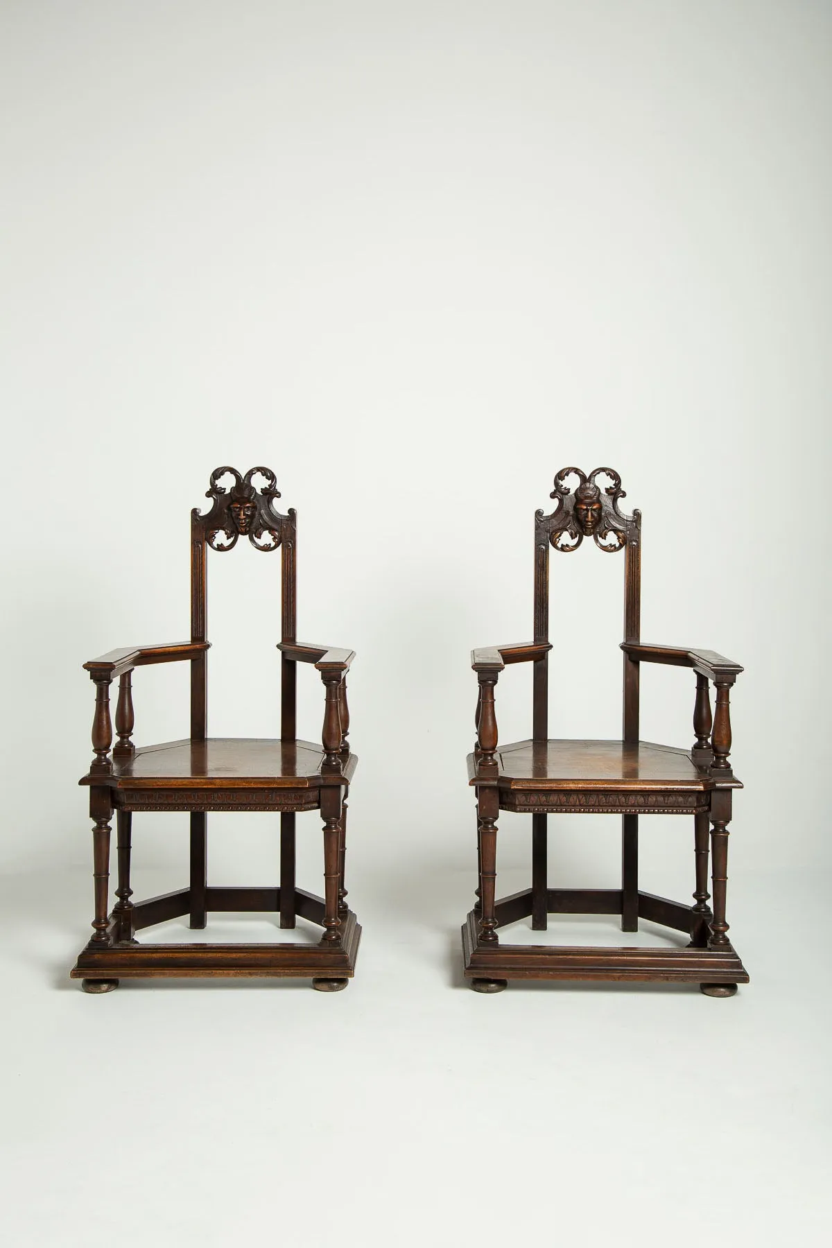 MAXFIELD PRIVATE COLLECTION | 1800'S NEO GOTHIC CHAIR, SET OF 2