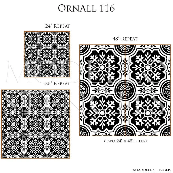OrnAll116 Custom Vinyl Stencil