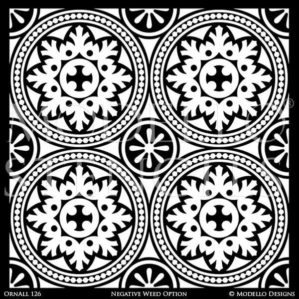 OrnAll126 Custom Vinyl Stencil