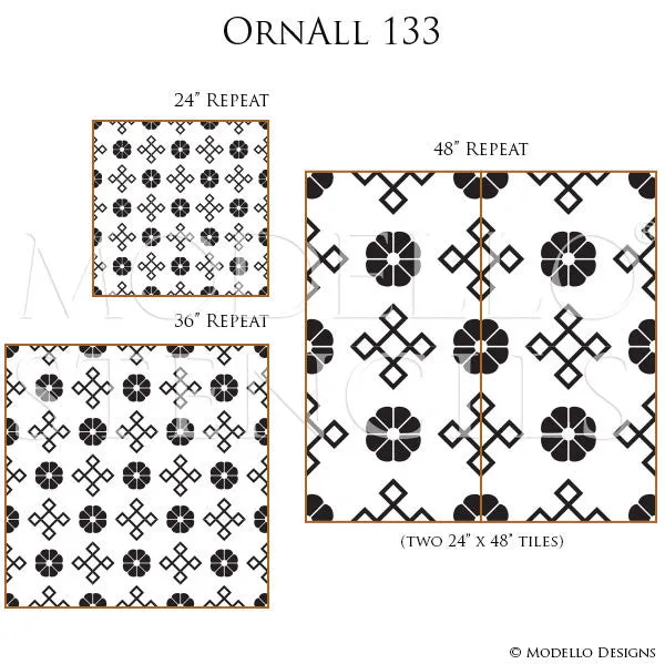 OrnAll133 Custom Vinyl Stencil