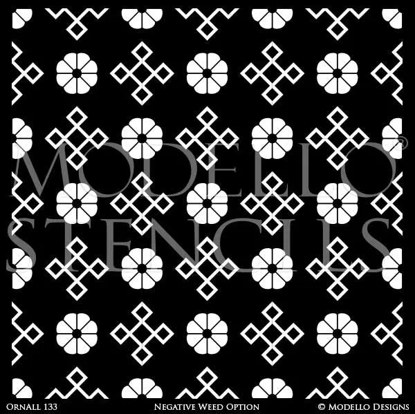 OrnAll133 Custom Vinyl Stencil