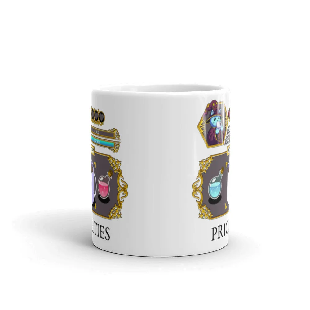 "Coffee Priorities" Mug