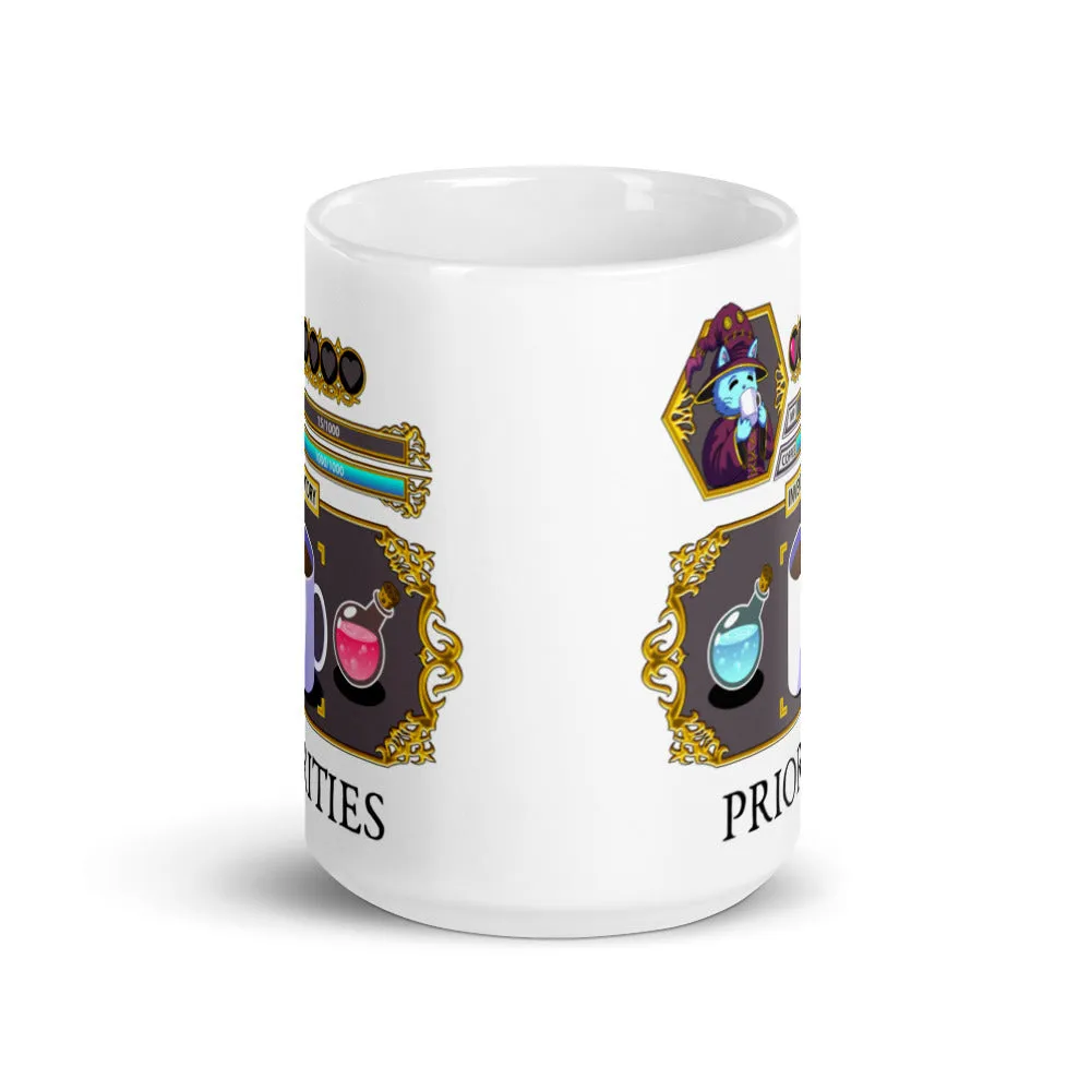 "Coffee Priorities" Mug