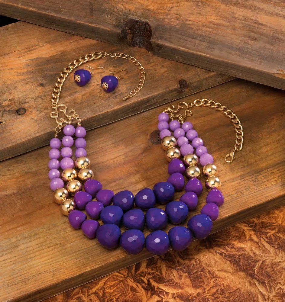 Radiant Orchid Jewelry Set