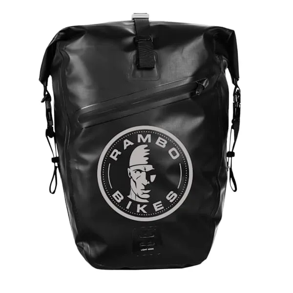 Rambo Black Waterproof Saddle Bag