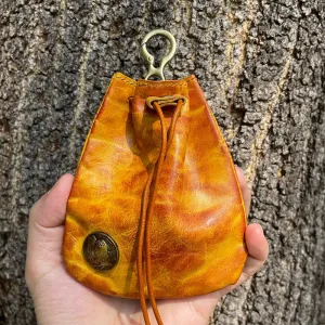 Retro Leather Coin Bag Storage Bag