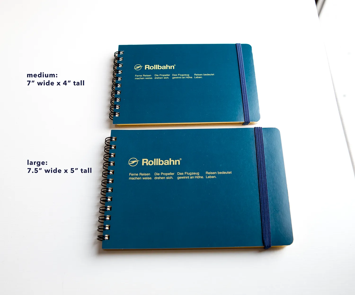 Rollbahn spiral notebook - Prussian Blue
